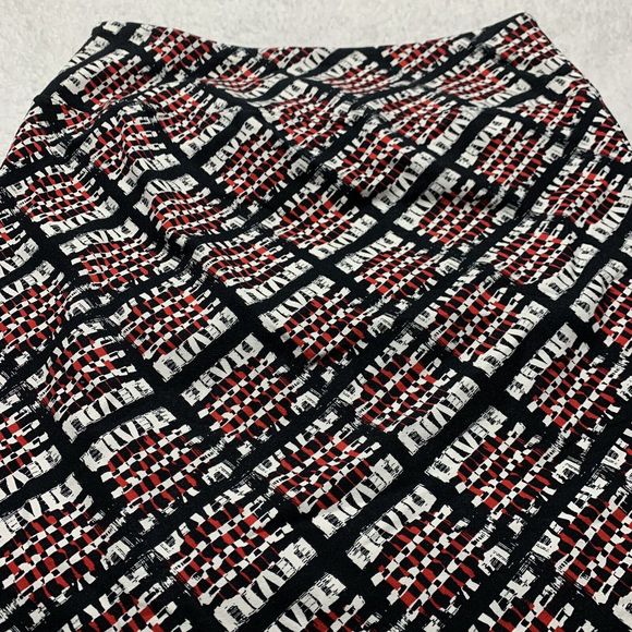 J Jill Skirt Adult Small Red Black Wearever Collection Pencil Skirt Smooth Fit - Picture 11 of 16